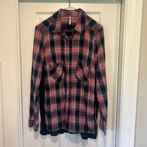 Free People‎ Plaid Button-Up Shirt